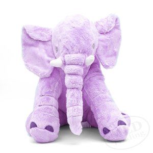 Super Soft Big 15" Purple Elephant Stuffed Animal Plush Toy for Girls Boys Kids